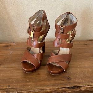 Michael Kors Chesnut leather high heel
